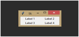 Grid layout manager