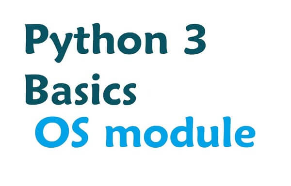 python os module tutorial