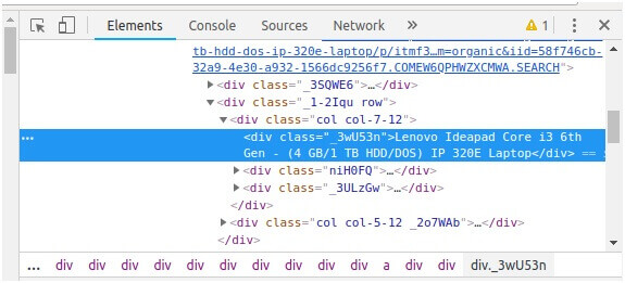 web scraping python
